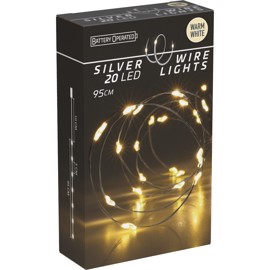 LED-ljuskedja Silverwire 20 LED Varmvit (95 cm)